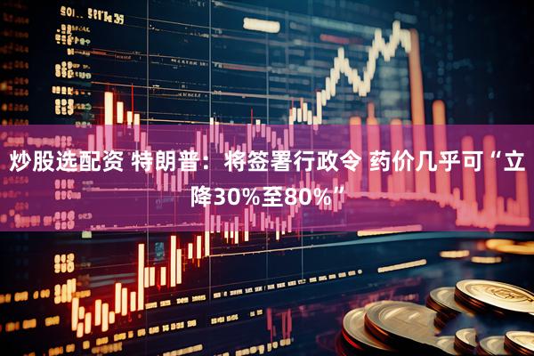 炒股选配资 特朗普：将签署行政令 药价几乎可“立降30%至80%”